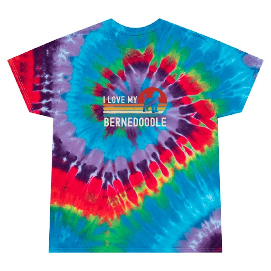 I Love My Bernedoodle Tie Dye T Shirts
