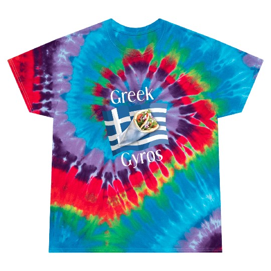 Greek Gyros Tie Dye T Shirts