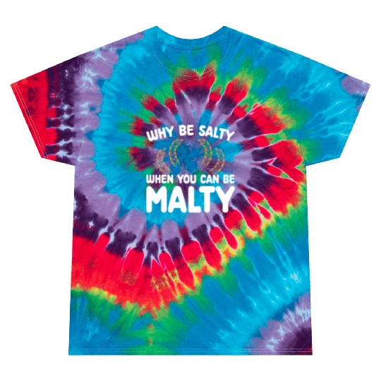 Salty or Malty Craft Beer Humor Tie Dye T Shirts