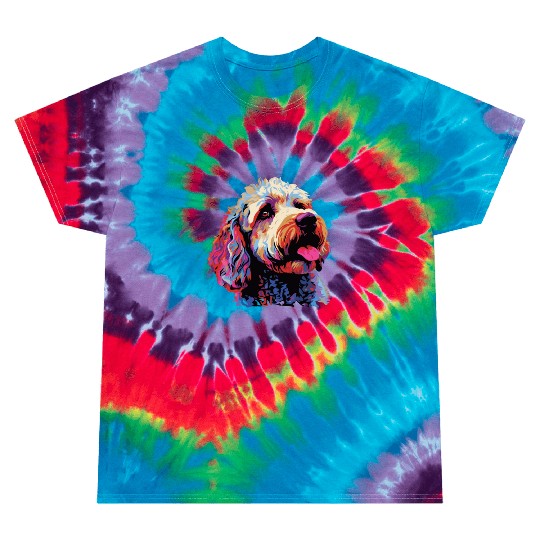 Watercolor Colorful Lagotto Romagnolo Tie Dye T Shirts