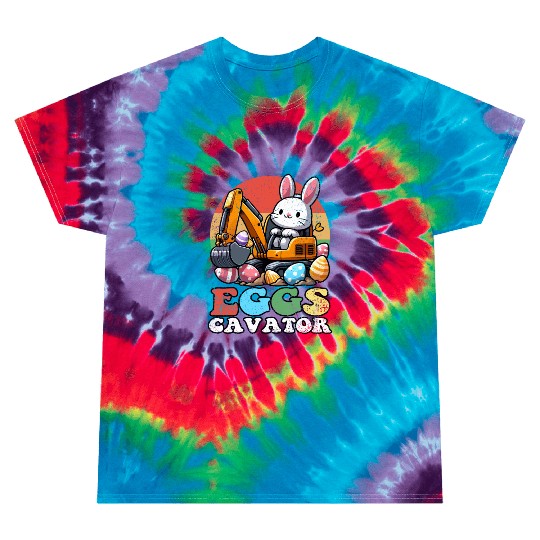 EGGSCAVATOR EASTER Tie Dye T Shirts