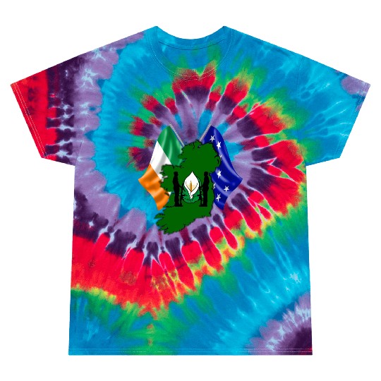 Irish Easter Lily - Designed in Ireland Tie Dye T Shirts