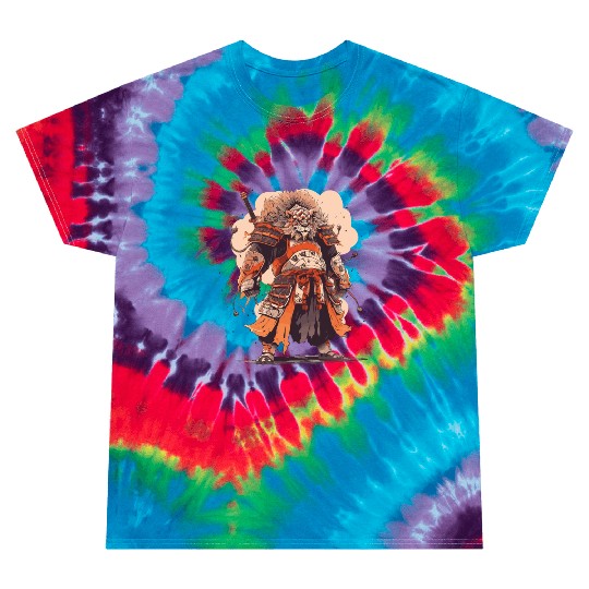 Samurai Katana Sword Anime Lion Manga Warrior Tie Dye T Shirts