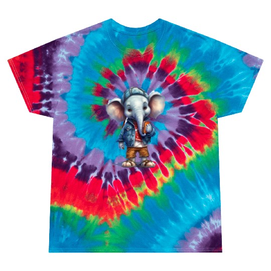Cute Elephant Cartoon Tie Dye T Shirts