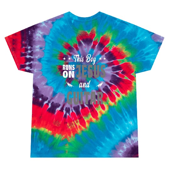 This boy is playing Jesus and guitar Tie Dye T Shirts