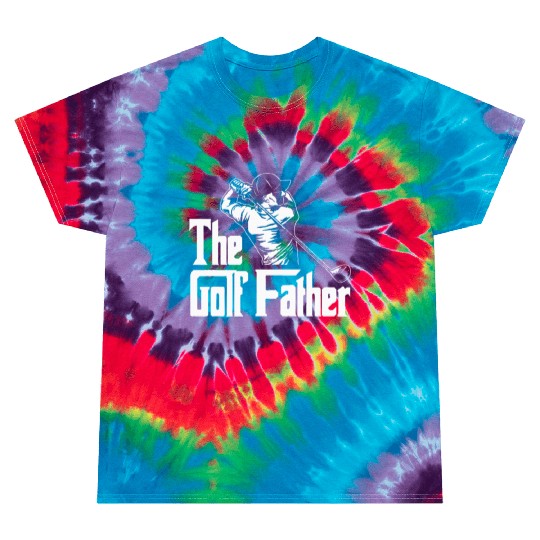 Golf Father Golfing Player Ball Course Putter Tie Dye T Shirts