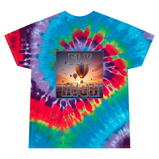 Novelty Fly High Tie Dye T Shirts