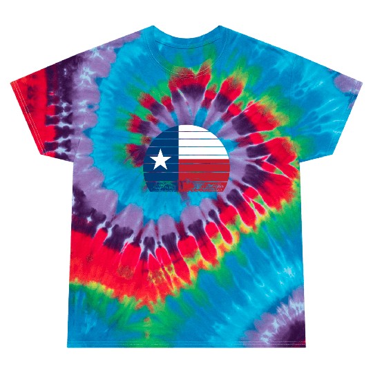 Retro Texas Tie Dye T Shirts