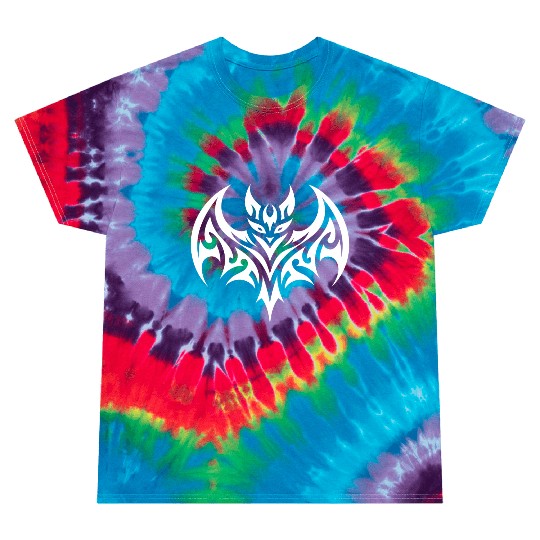 Cute Tribal Style Bat Tattoo Tie Dye T Shirts