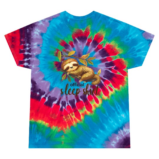 Official sleep Tie Dye T Shirts & Sleeping Sloth Baby
