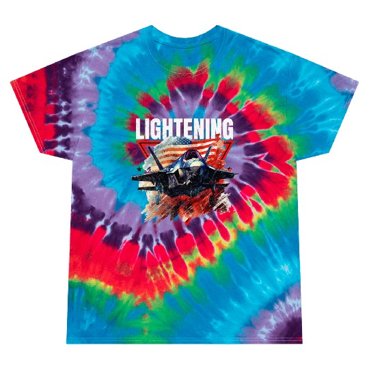 F35 Lightning Fighter Jet Plane Veteran Military Tie Dye T Shirts