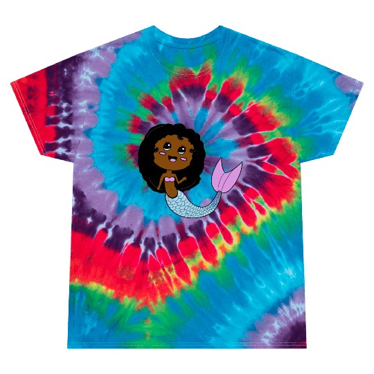 I Love Mermaids Cute Costume Kids Toddler Girl Tie Dye T Shirts