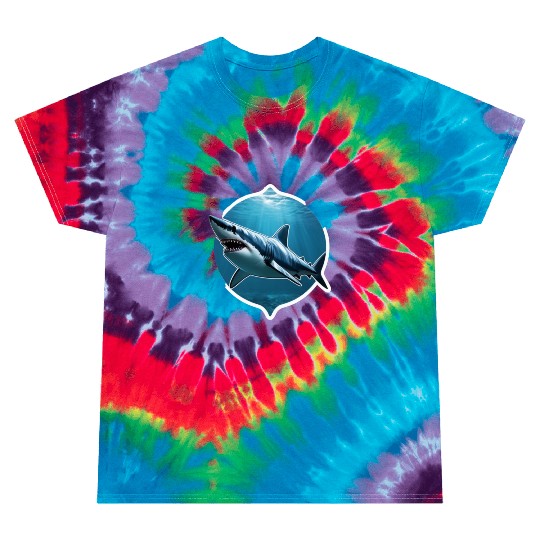 Shark 3d Illusion Tie Dye T Shirts