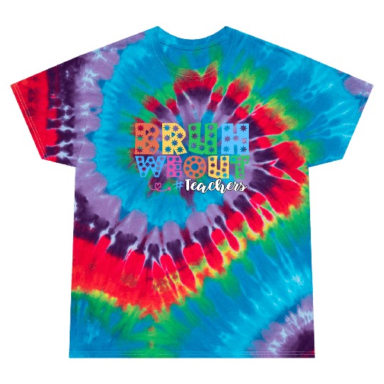 Bruh We Out Teachers summer teacher lovers Tie Dye T Shirts