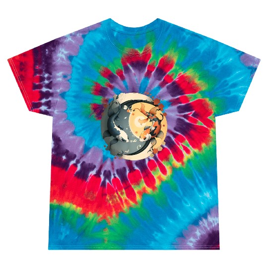 Japanese Koi Fish Yin Yang Tie Dye T Shirts