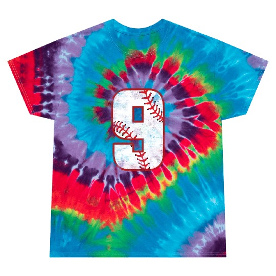 "Vintage 9: Classic Baseball Tie Dye T Shirts"