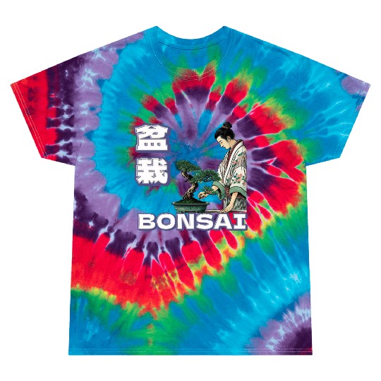 Bonsai Caretaker in Ukiyo-e Tie Dye T Shirts