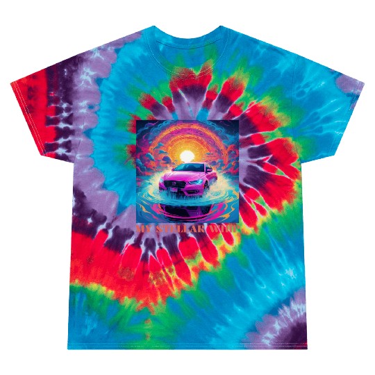 Synthwave Art Futuristic Car Tie Dye T Shirts