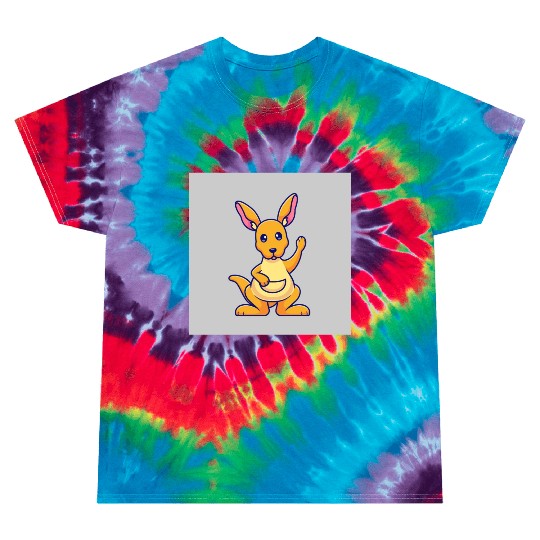 Cute Kangaroo Waving Hand: Cartoon Vector Icon Ill Tie Dye T Shirts