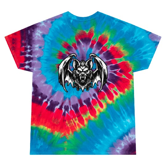 Dark Art Bat Beast with Wings Animal Horror Grunge Tie Dye T Shirts