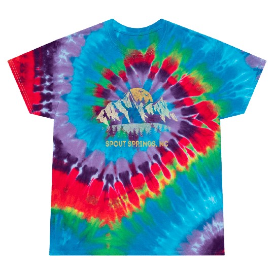 Spout Springs North Carolina Mountain Tie Dye T Shirts