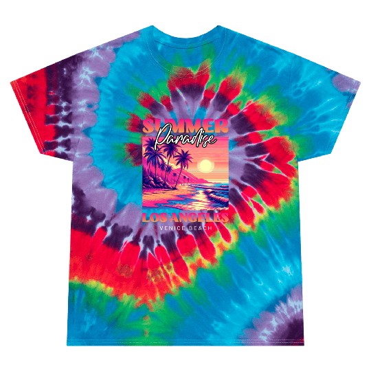 Summer Paradise Los Angeles Venice Beach Tie Dye T Shirts