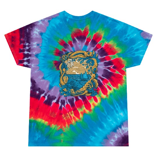 Sun Kissed Shores A Mediterranean Odyssey Tie Dye T Shirts