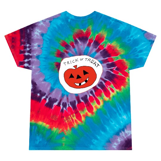 Trick or Treat Halloween Pumpkin Tie Dye T Shirts
