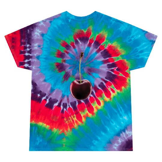 Cherry Realistic Tie Dye T Shirts