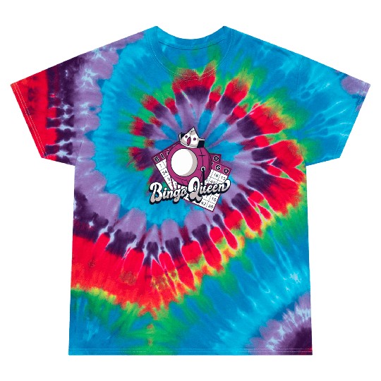 Bingo Queen Professional Caller Daubers Bingo Tie Dye T Shirts