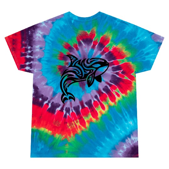Orca T Tattoo Style Jumps Out Of The Water Tie Dye T Shirts