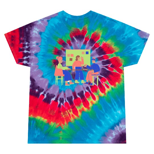 Flat Clean Casual Work & Company Life Tie Dye T Shirts