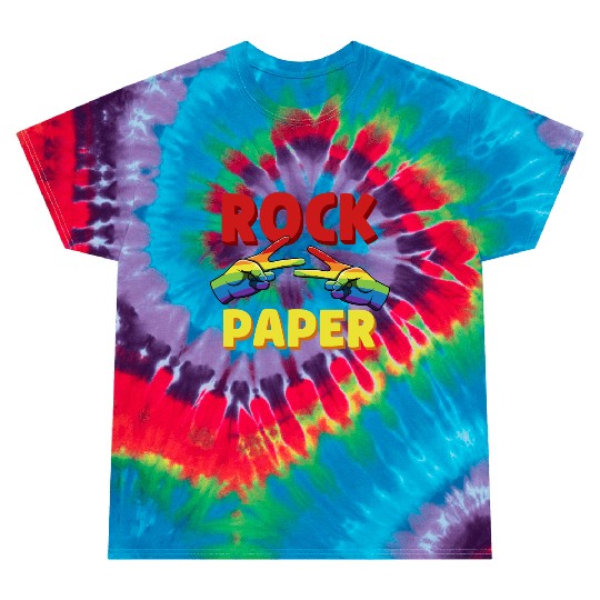 LGBT Rock Paper Lesbian Equality Rainbow Gay Pride Tie Dye T Shirts