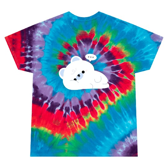 Tired Polar Bear Tie Dye T Shirts