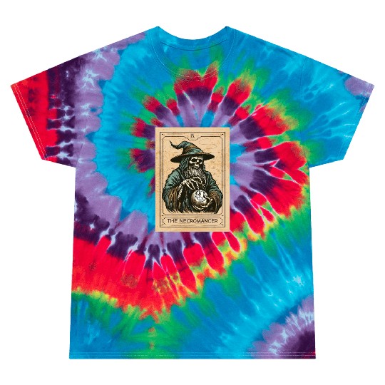 Necromancer - Spooky Necromancer Bones Necromancer Tie Dye T Shirts