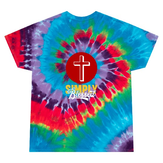 Simply Blessed Love Jesus Christian Tie Dye T Shirts