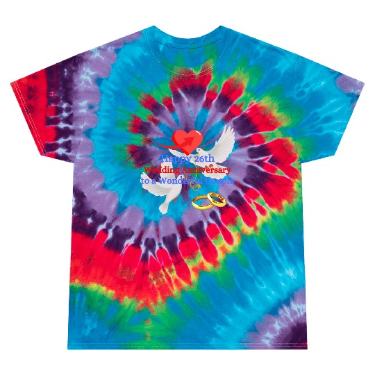 wedding Anniversary 26th Tie Dye T Shirts
