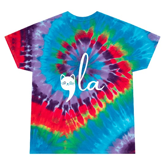 Cat Comma La Kamala Harris For President 2024 Tie Dye T Shirts