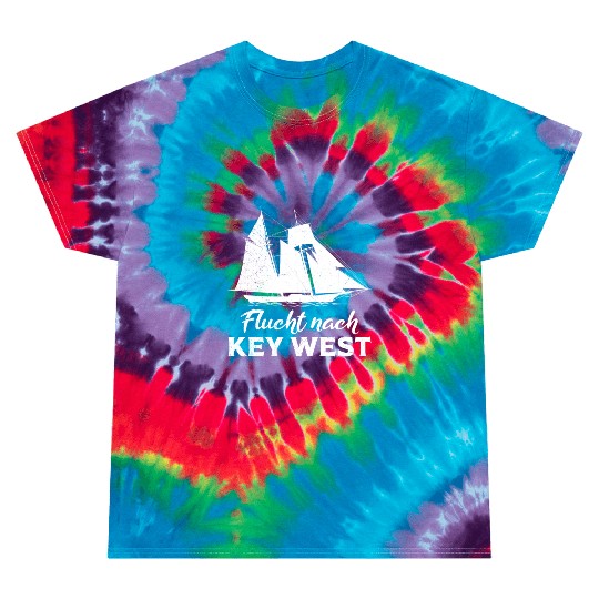 Florida ESCAPE TO KEY-WEST Sailing Florida Tie Dye T Shirts