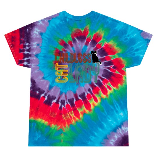 childless cat lady Kamala Harris 2024 Tie Dye T Shirts