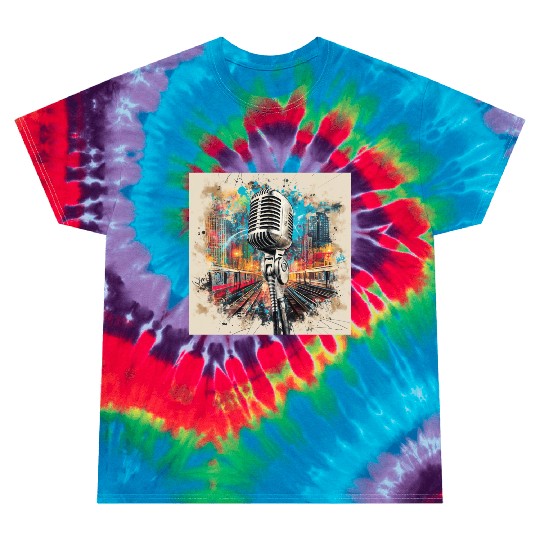 NYC Microphone AT Subway Tie Dye T Shirts