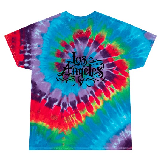 Los Angeles Chicano lettering Tie Dye T Shirts