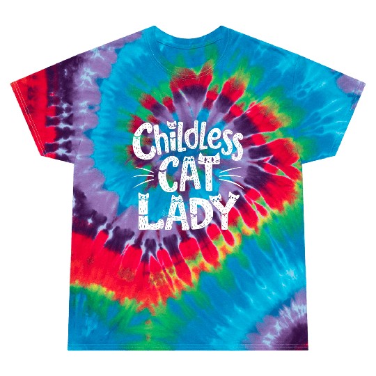 Childless Cat lady Kamala Harris Tie Dye T Shirts