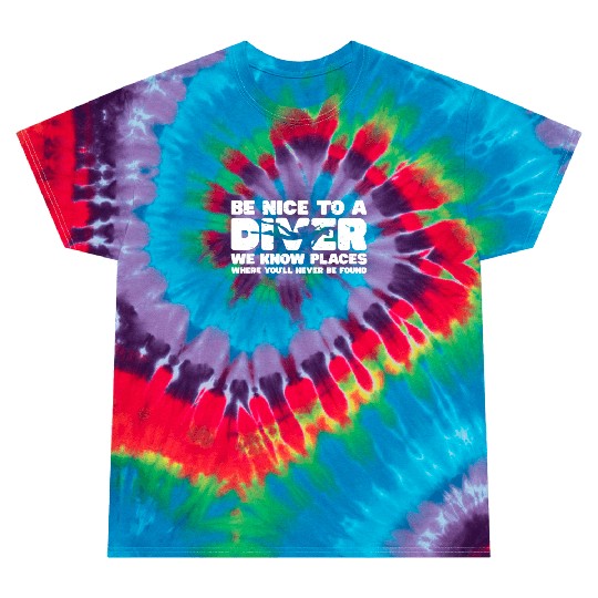 Scuba Diving Diver Tie Dye T Shirts