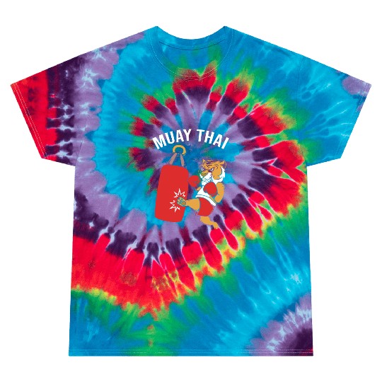 Tiger Kick Boxing Muay Thai Coach Tie Dye T Shirts