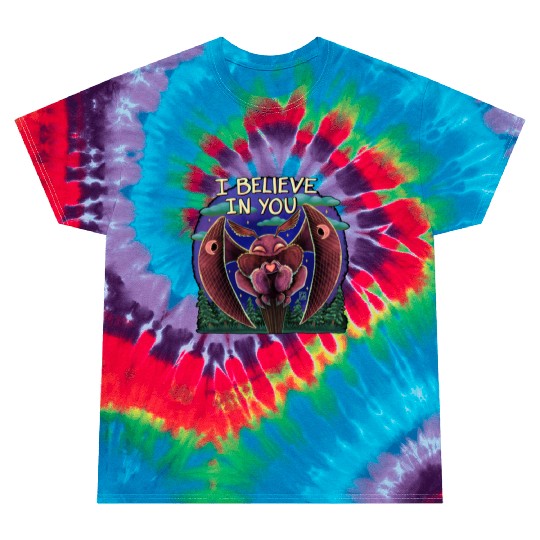 The Mothman Cryptid believe in you cute creature Tie Dye T Shirts