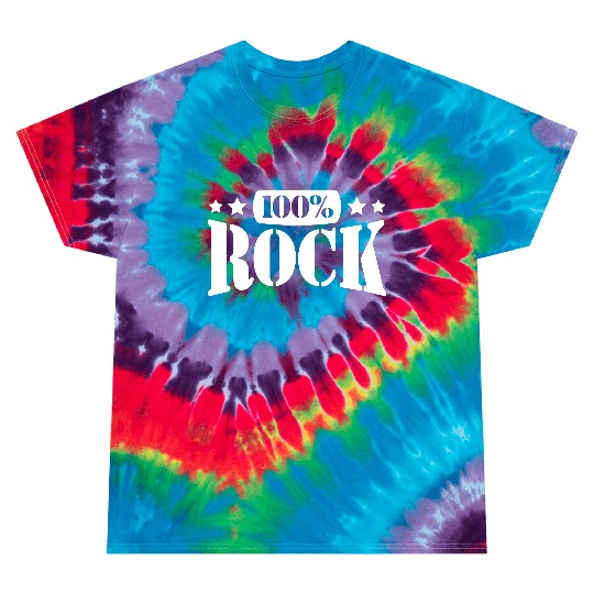 100 % Percent Rock Heavy Metal Music Text Logo Tie Dye T Shirts