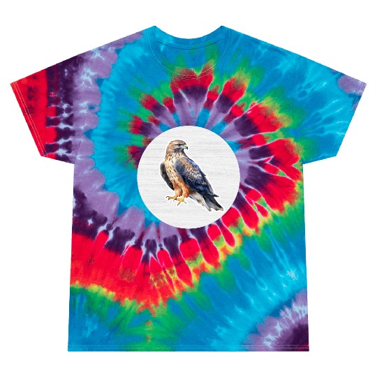 Hawk Watercolor Drawing Tie Dye T Shirts