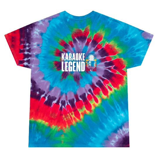 Karaoke Legend Microphone Retro Tie Dye T Shirts