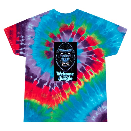 Neon Gorilla Welcome to the Jungle Tie Dye T Shirts